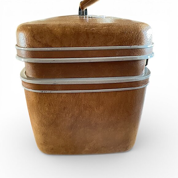 Vintage Samsonite Silhouette Train Hard Case Vanity Travel Bag Luggage w/Key - Picture 10 of 13